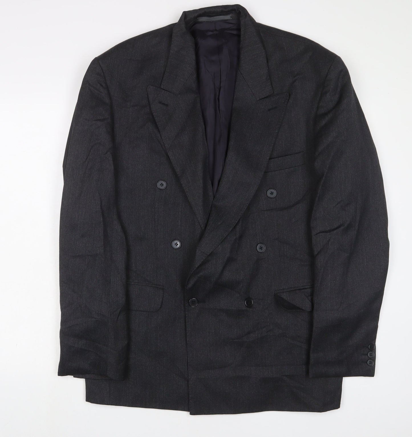 Debenhams Mens Grey Polyester Jacket Suit Jacket Size 42 Regular