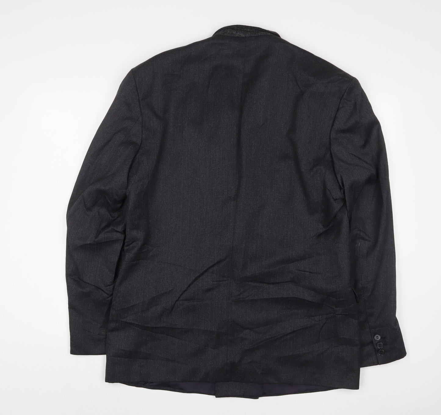 Debenhams Mens Grey Polyester Jacket Suit Jacket Size 42 Regular