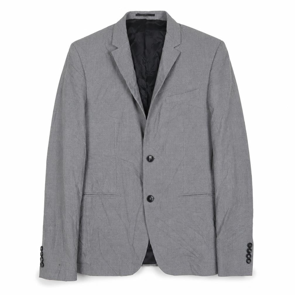River Island Mens Grey Polyester Jacket Suit Jacket Size 40 Regular