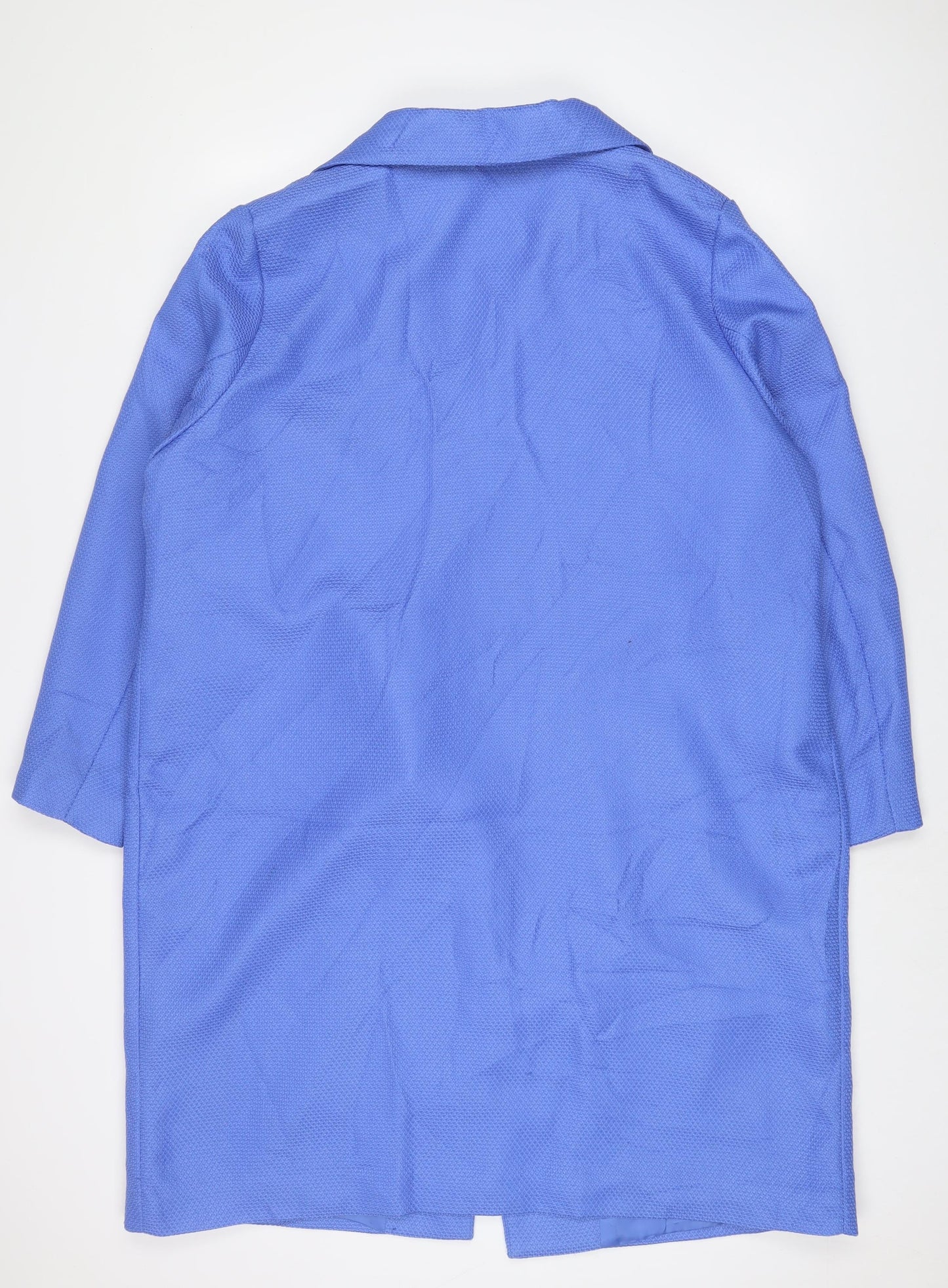 LABLE BE Womens Purple Overcoat Coat Size 22 - Open