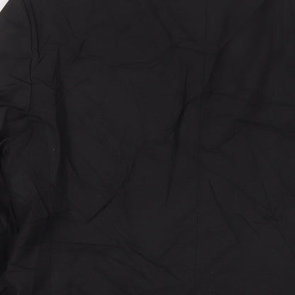 River Island Mens Black Polyester Jacket Suit Jacket Size 38 Regular