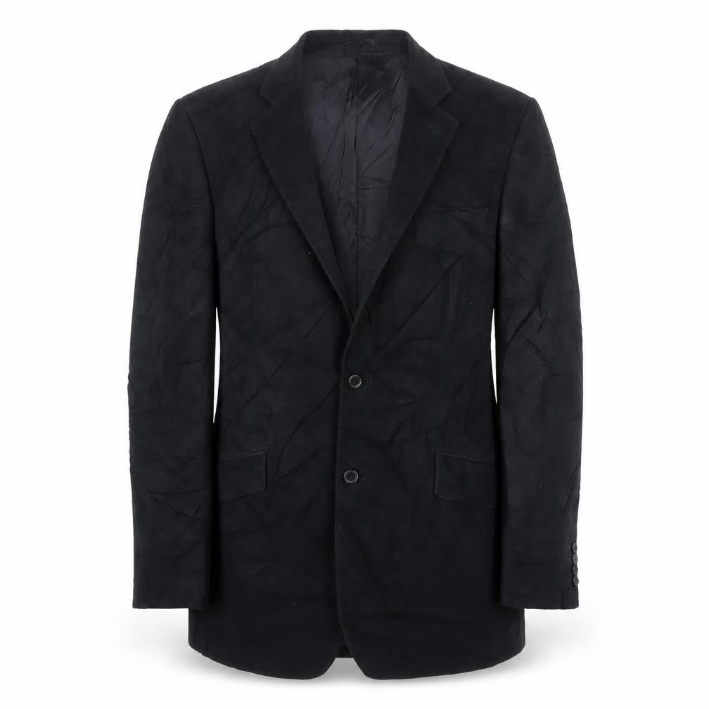 Blazer Mens Black Cotton Jacket Suit Jacket Size 42 Regular