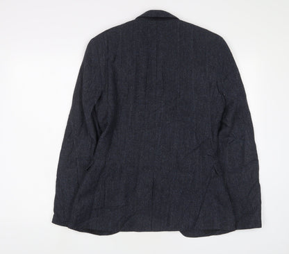 Next Mens Blue Wool Jacket Suit Jacket Size 36 Regular