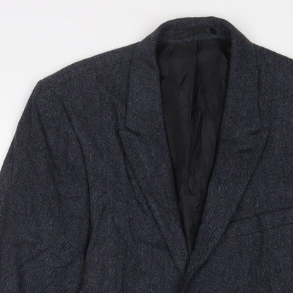 Next Mens Blue Wool Jacket Suit Jacket Size 36 Regular