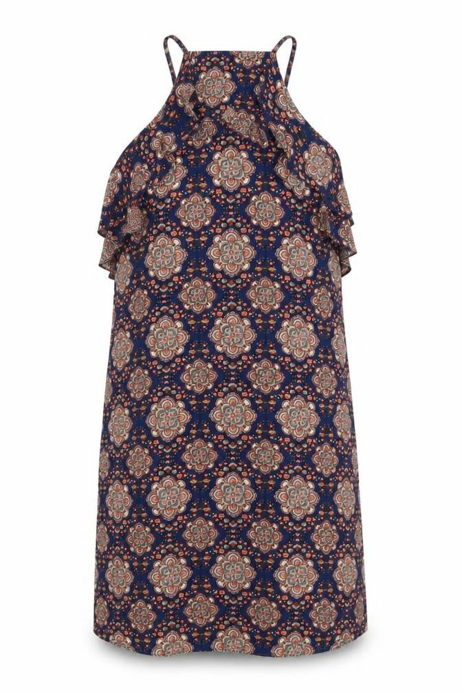 Hearts & Bows Womens Multicoloured Fair Isle Polyester A-Line Size 10 V-Neck Pullover - Cold Shoudler