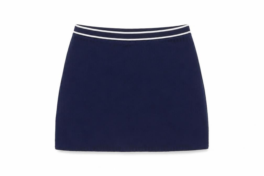 H&M Womens Blue Polyester Mini Skirt Size S