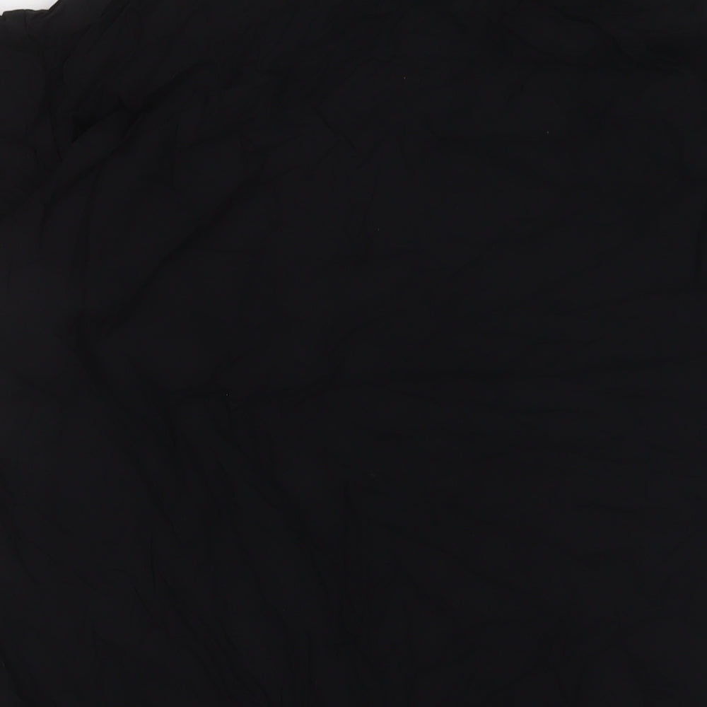 H&M Womens Black Viscose Basic T-Shirt Size M V-Neck