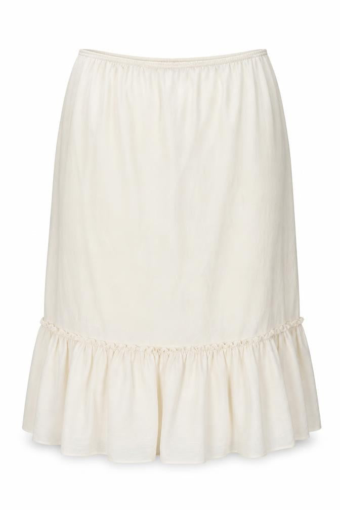 Agenda Womens Beige Polyester A-Line Skirt Size 22