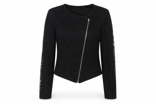 Vero Moda Womens Black Jacket Size 10 Zip