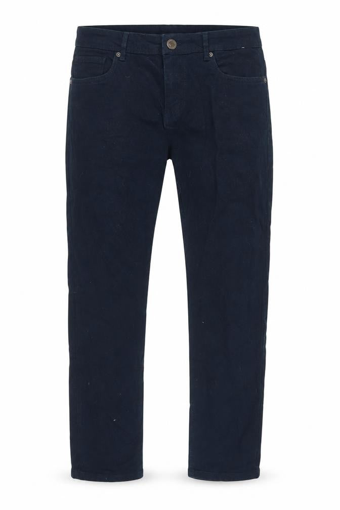 Denim & Co. Mens Blue Cotton Blend Straight Jeans Size 32 in L30 in Extra-Slim Zip