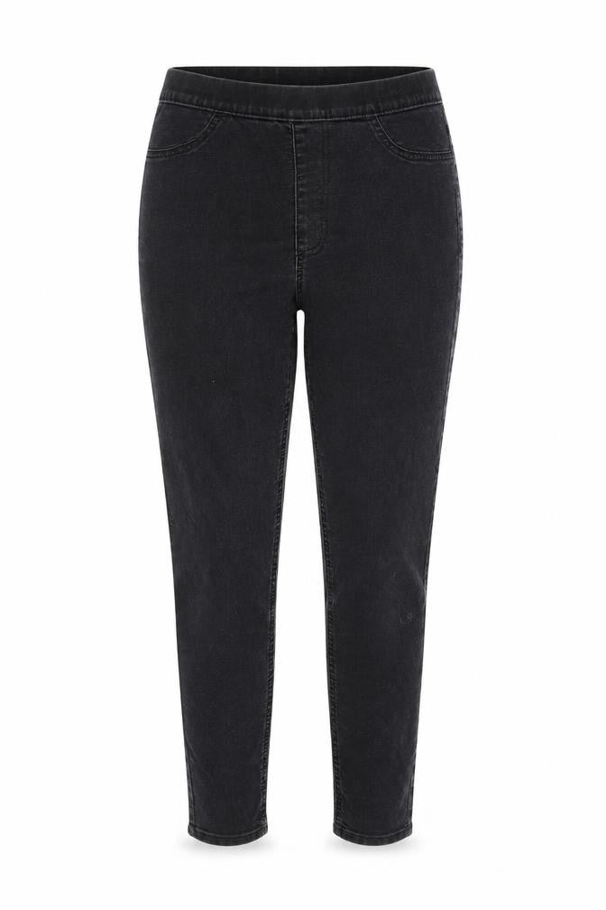 Marks & Spencer Womens Grey Cotton Blend Jegging Jeans Size 12 L24 in Regular