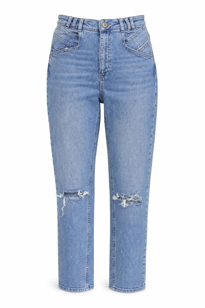 ASOS Womens Blue Cotton Blend Straight Jeans Size 26 in L25 in Regular Zip