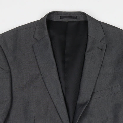 Next Mens Grey Polyester Jacket Suit Jacket Size 42 Regular