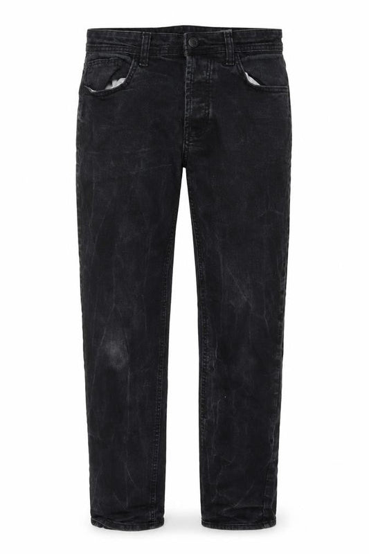 Denim & Co. Mens Black Cotton Straight Jeans Size 32 in L30 in Regular Zip