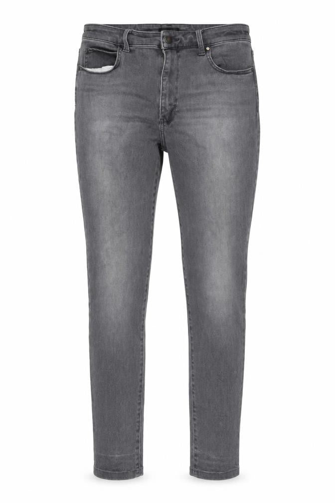 Uniqlo Mens Grey Cotton Skinny Jeans Size 32 in L32 in Regular Zip