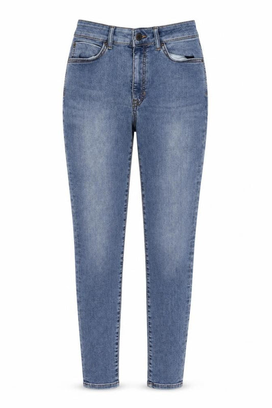 Marks & Spencer Womens Blue Cotton Jegging Jeans Size 8 L26 in Regular Zip