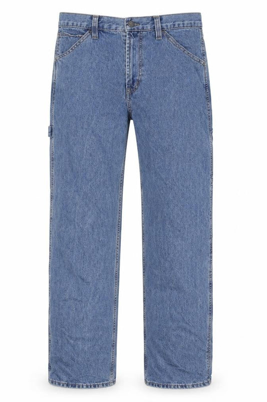 FOREVER 21 Mens Blue Cotton Straight Jeans Size 33 in L32 in Regular Zip