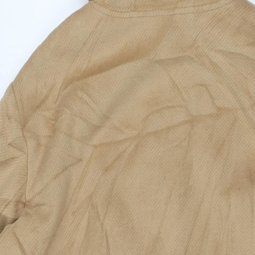 Marks and Spencer Womens Brown Overcoat Coat Size XL Zip