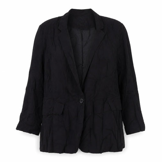 New Look Womens Black Jacket Blazer Size 10 Button
