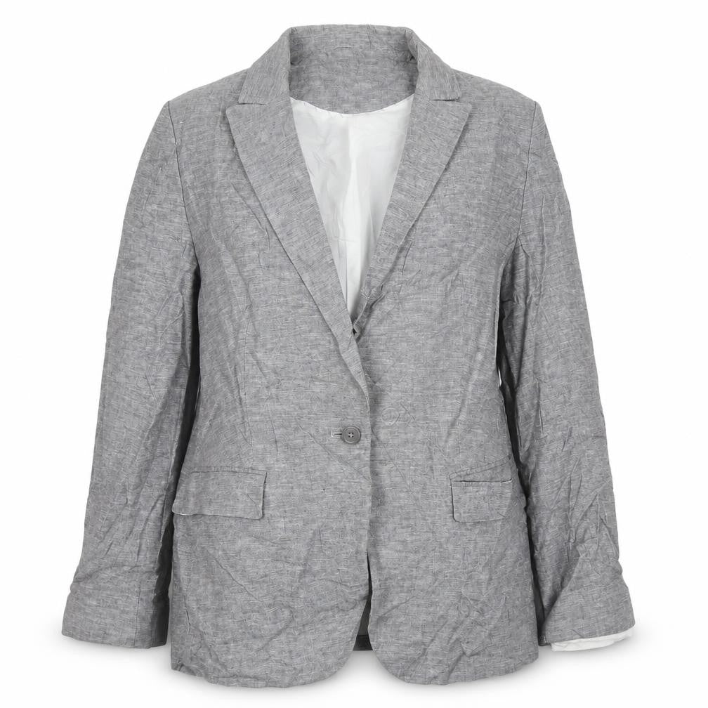 Marks & Spencer Womens Grey Jacket Blazer Size 12 Buckle