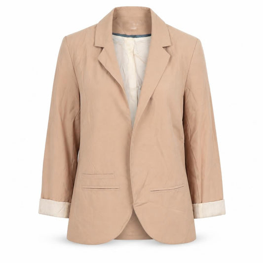 Topshop Womens Beige Jacket Blazer Size 8