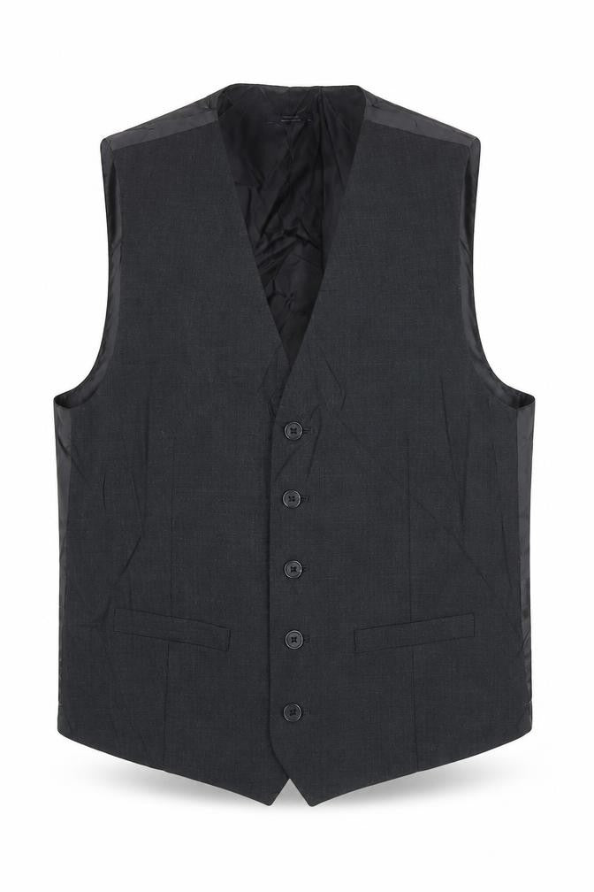 Marks & Spencer Mens Grey Wool Jacket Suit Waistcoat Size S Regular