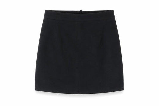 Hearts & Bows Womens Black Polyester Mini Skirt Size 4 Zip
