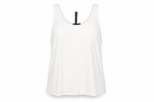 Boohoo Womens White Polyester Pullover Tank Size 8 Scoop Neck Pullover - Gym Workout Running