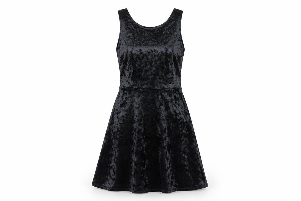 Divided by H&M Womens Black Polyester Tank Dress Size 8 Round Neck Pullover