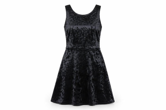 Divided by H&M Womens Black Polyester Tank Dress Size 8 Round Neck Pullover