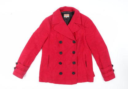 Next Womens Pink Jacket Size 16 Button