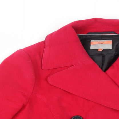Next Womens Pink Jacket Size 16 Button