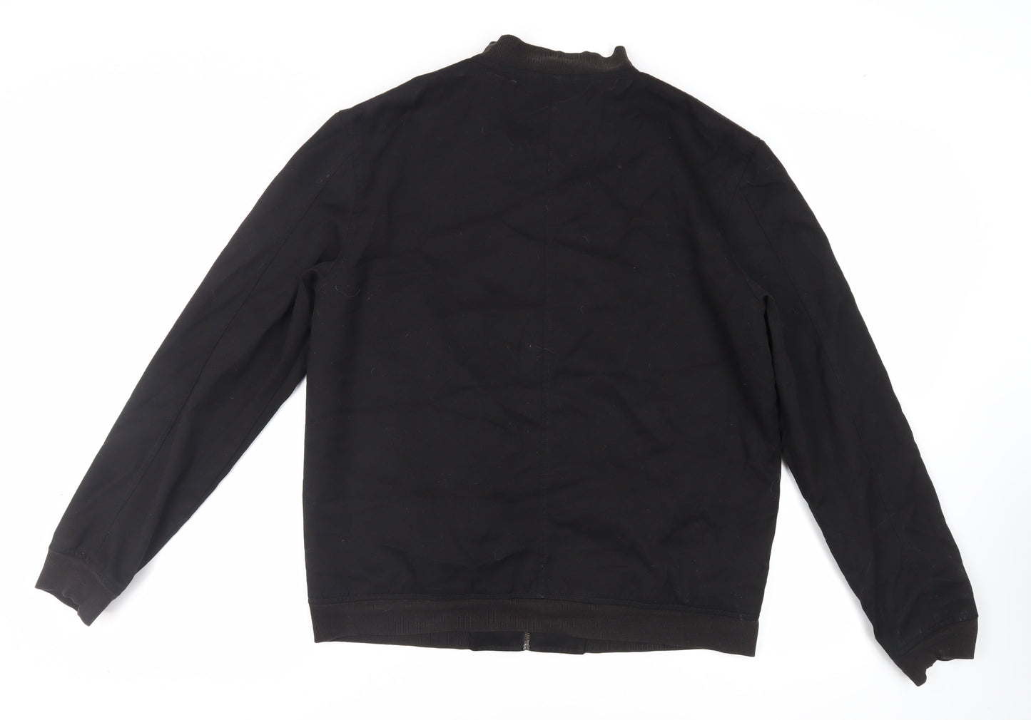 NEXT Mens Black Bomber Jacket Jacket Size L Zip