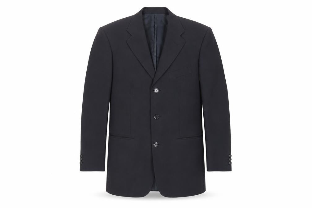 Greenwoods Mens Black Polyester Jacket Suit Jacket Size 38 Regular