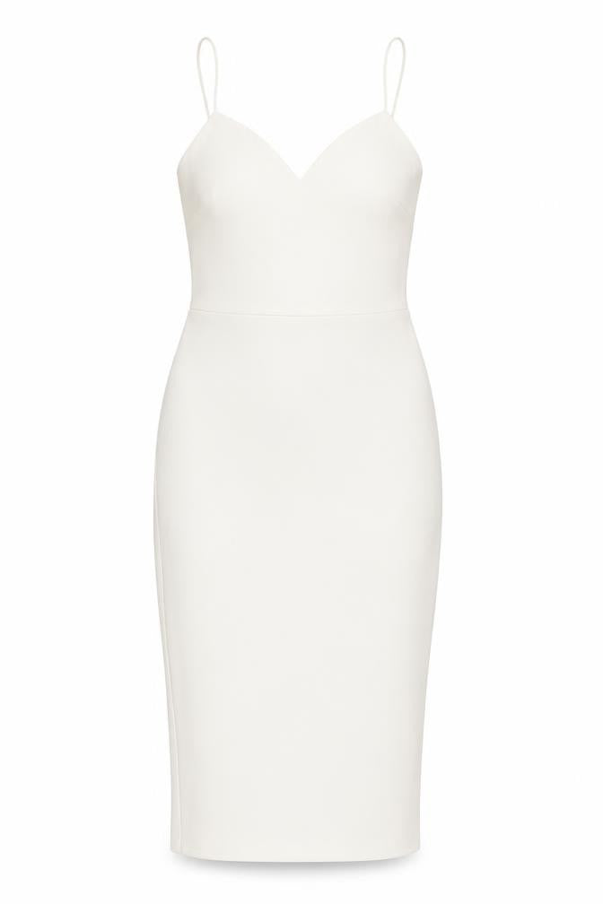 ASOS Womens White Polyester Sheath Size 8 Sweetheart Pullover
