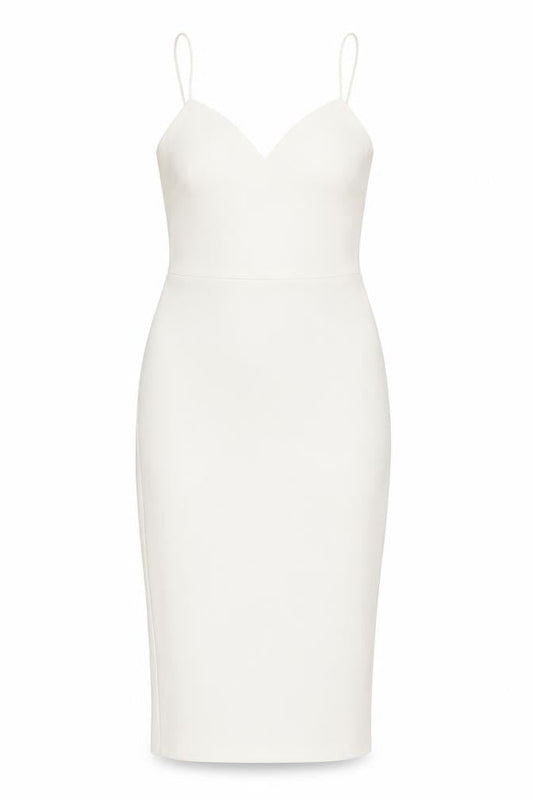 ASOS Womens White Polyester Sheath Size 8 Sweetheart Pullover