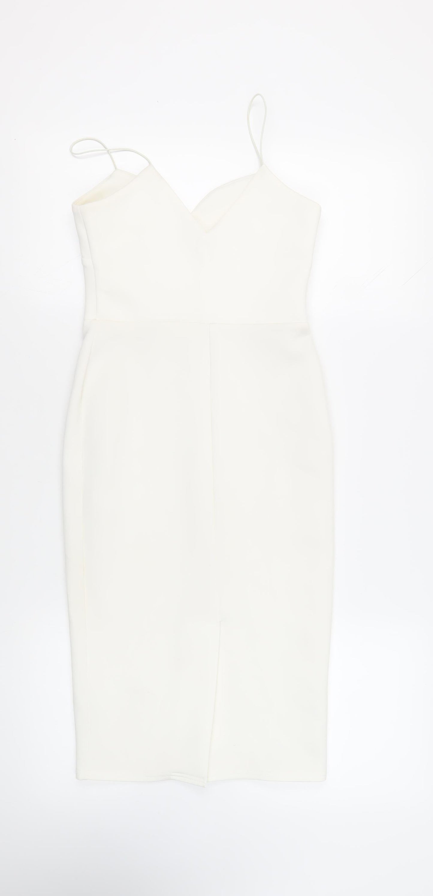 ASOS Womens White Polyester Sheath Size 8 Sweetheart Pullover