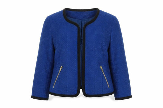 H&M Womens Blue Jacket Blazer Size 12