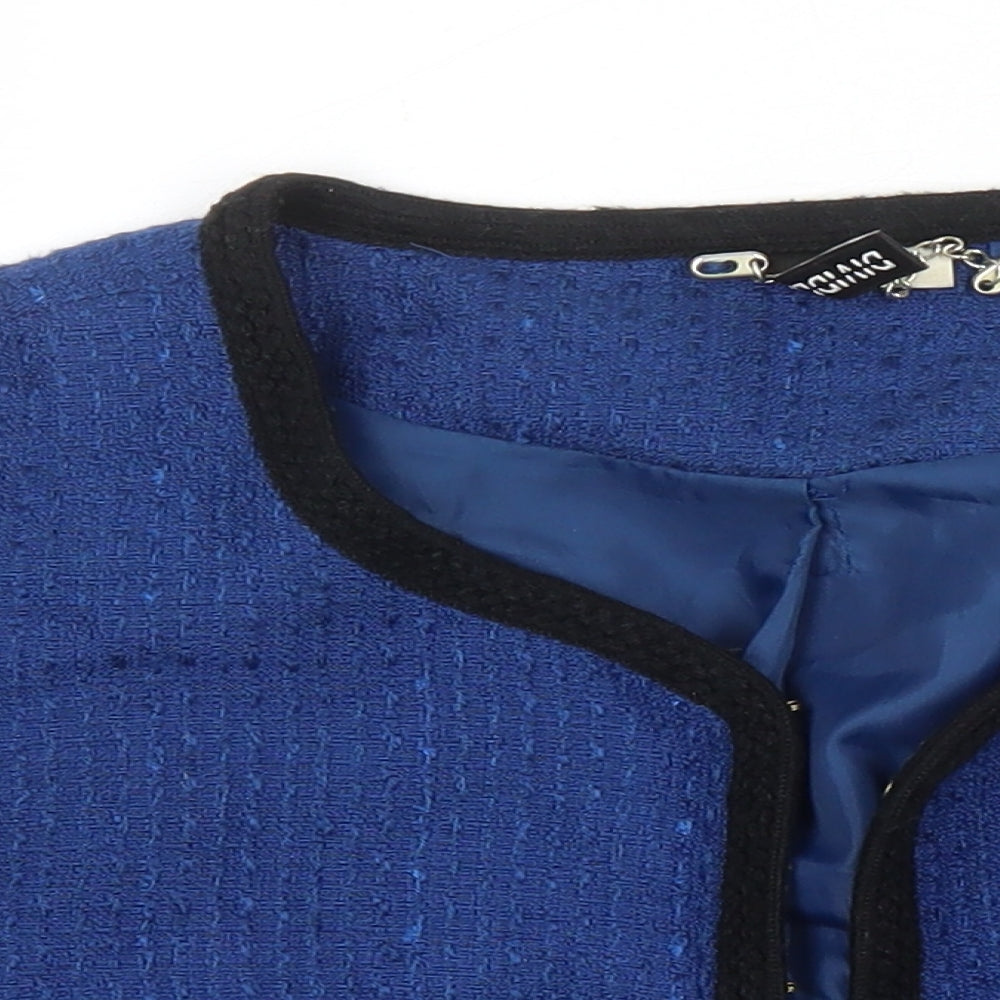 H&M Womens Blue Jacket Blazer Size 12