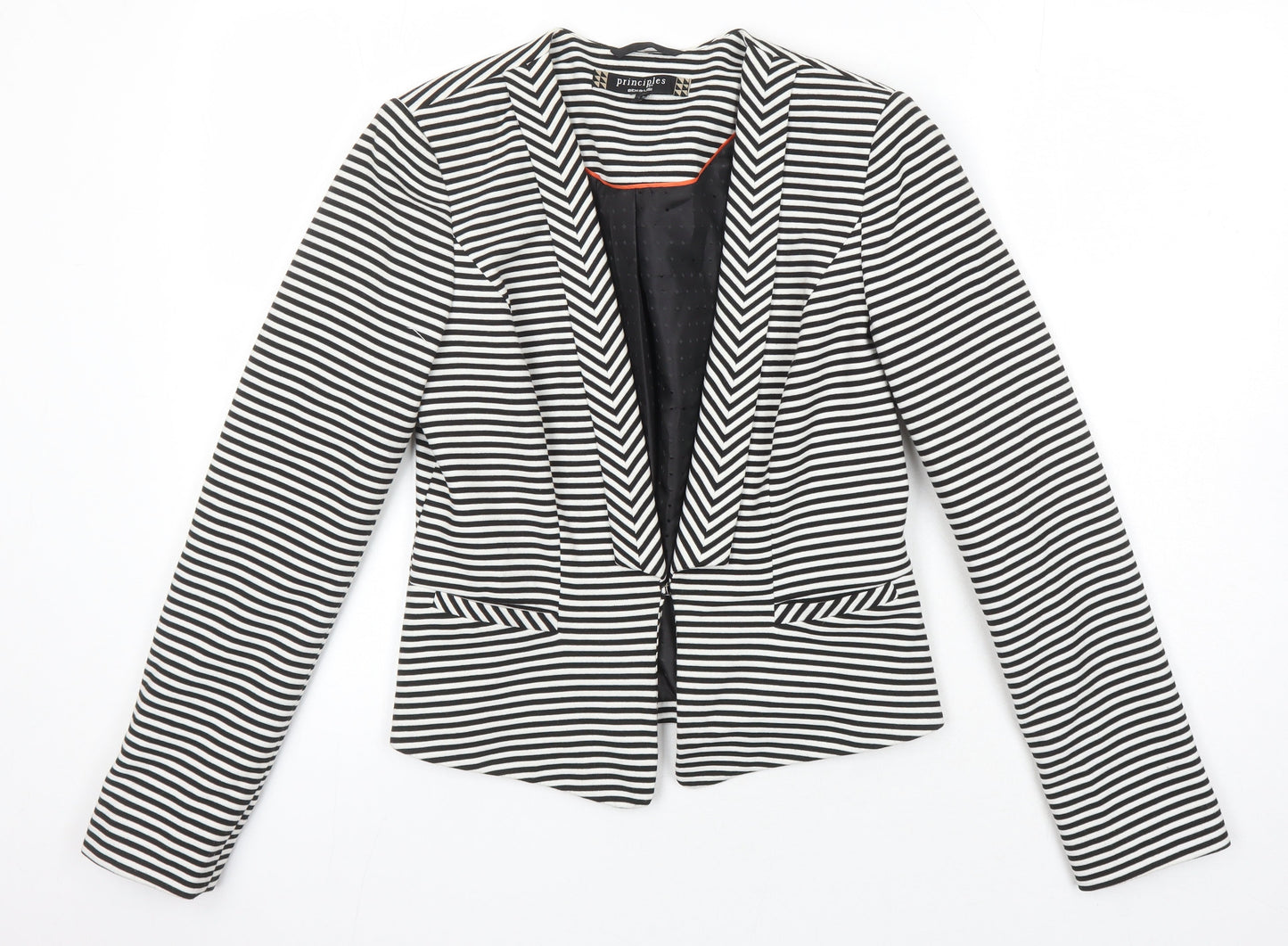 Principles Womens Multicoloured Polka Dot Jacket Blazer Size 10