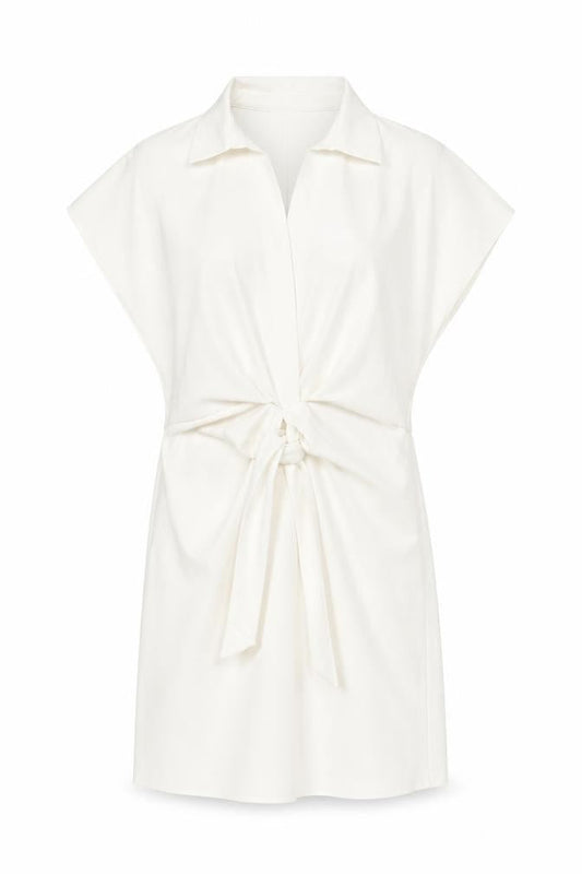 ASOS Womens White Polyester Shift Size 10 Collared Pullover