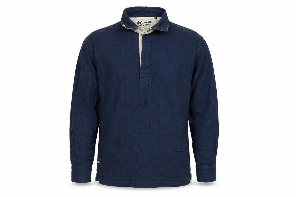 Ryderwear Mens Blue Cotton Button-Up Size M Collared Button