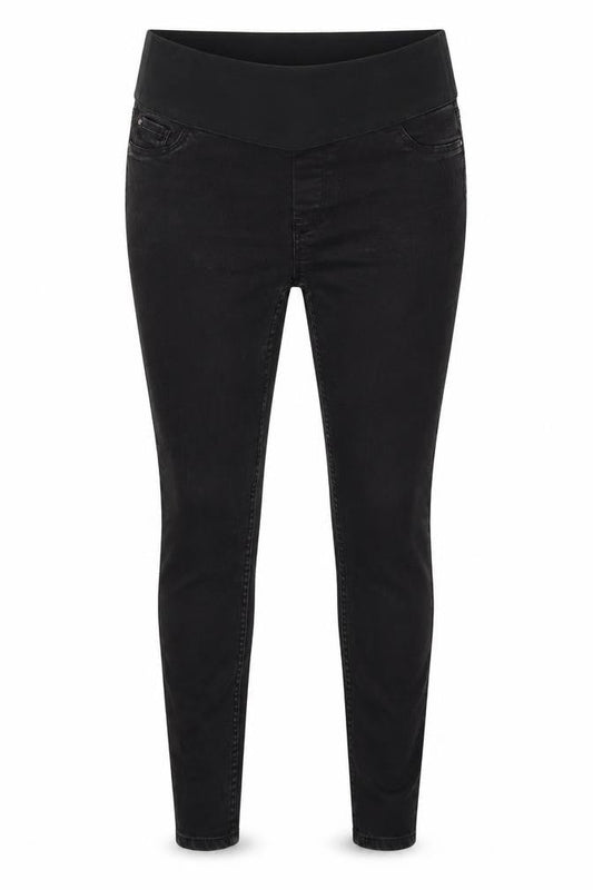 New Look Womens Black Cotton Jegging Jeans Size 10 L24 in Regular