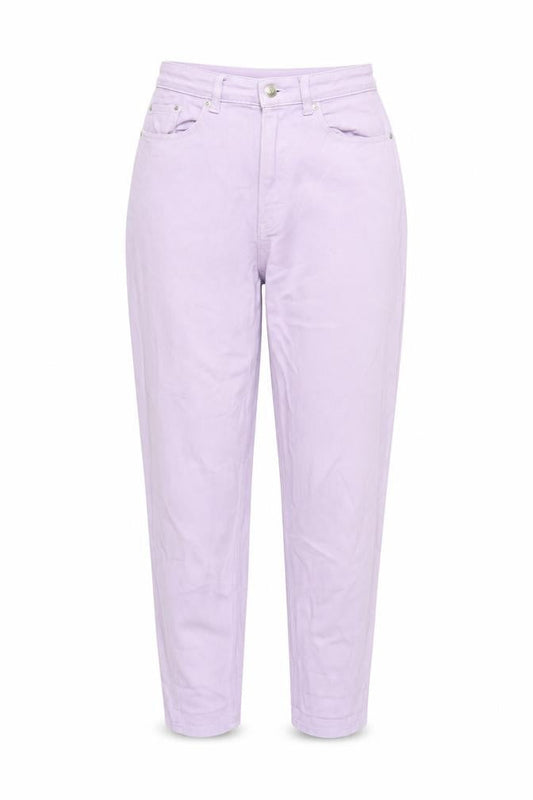 H&M Womens Purple Cotton Mom Jeans Size 10 L29 in Regular Zip