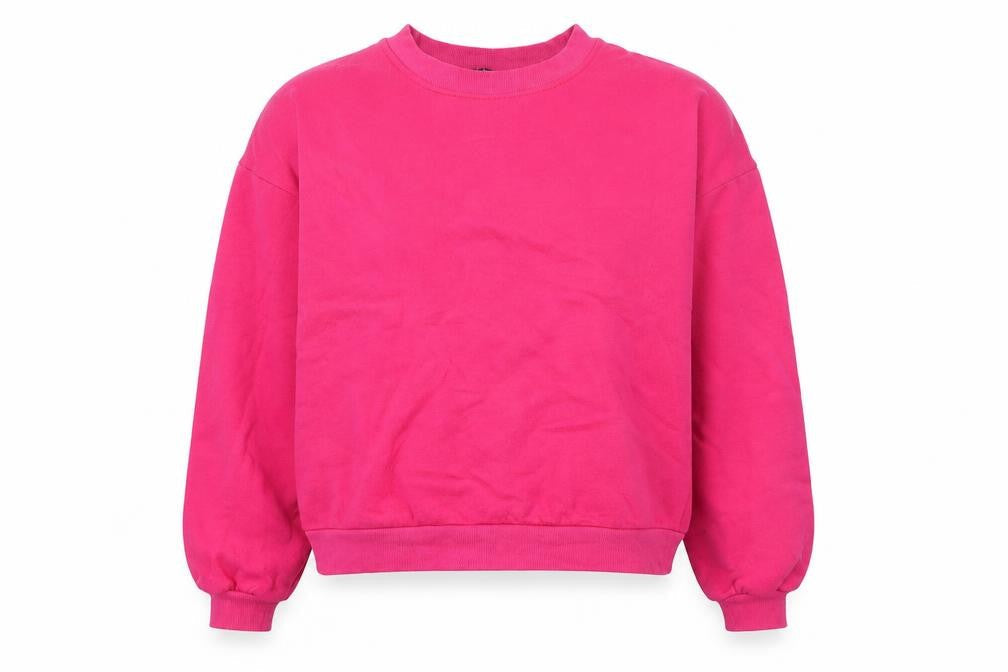 New Look Womens Pink Polyester Pullover Sweatshirt Size 8 Pullover