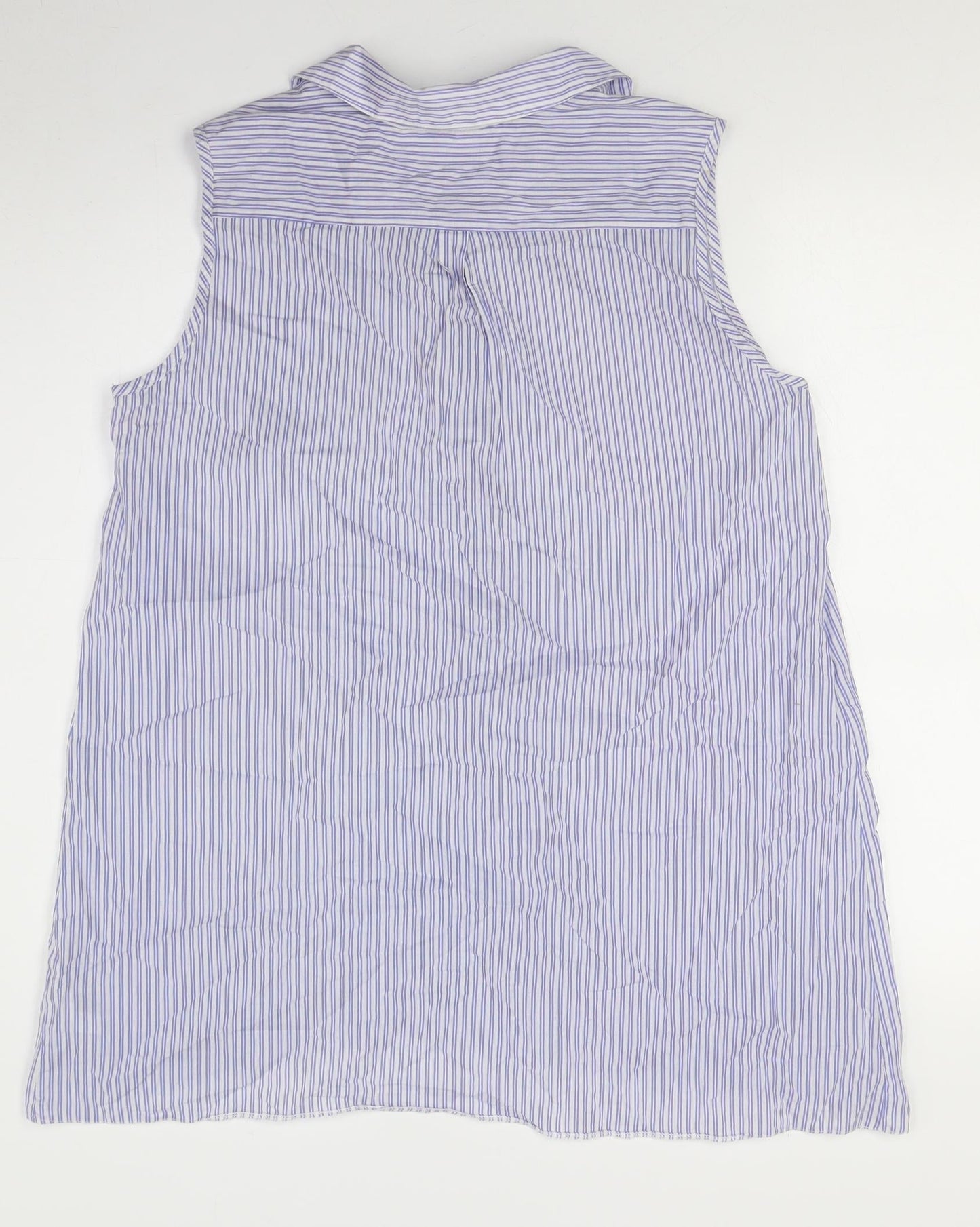Wallis Women's Multicoloured Striped Sleeveless Shirt M