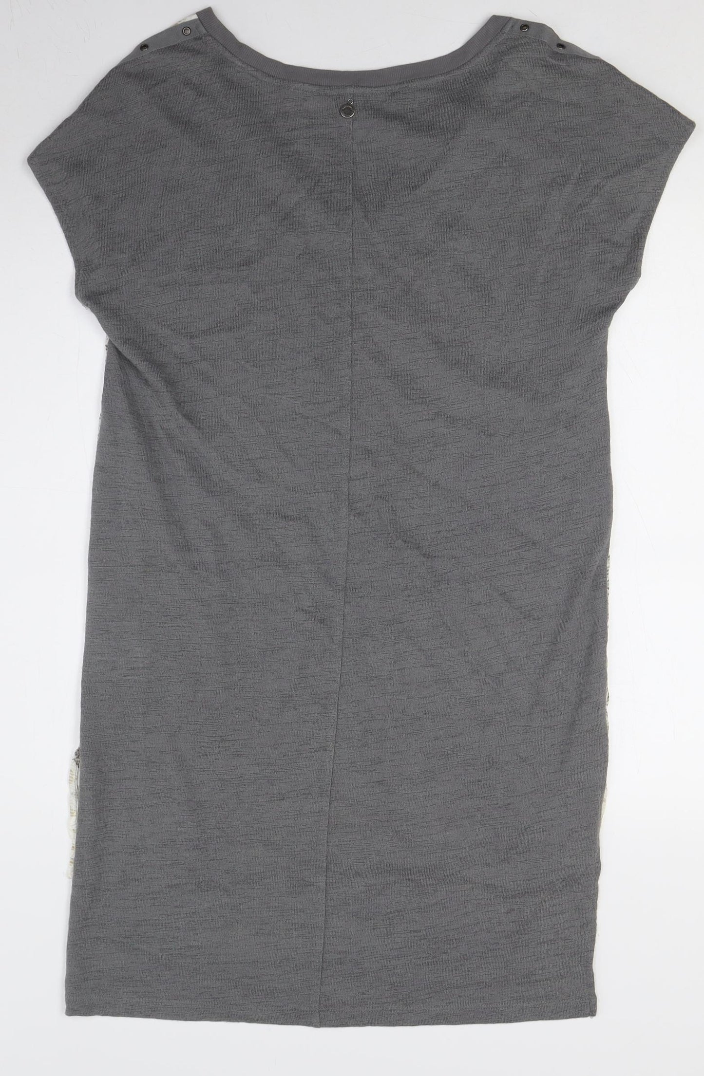 Sandwich Geometric Multicoloured V-Neck Tunic Blouse