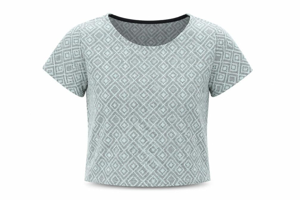 New Look Girls Blue Geometric Polyester Basic Blouse Size 12-13 Years Round Neck Pullover