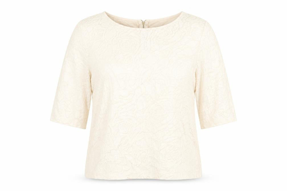 Principles Womens Pink Floral Cotton Basic Blouse Size 12 Round Neck