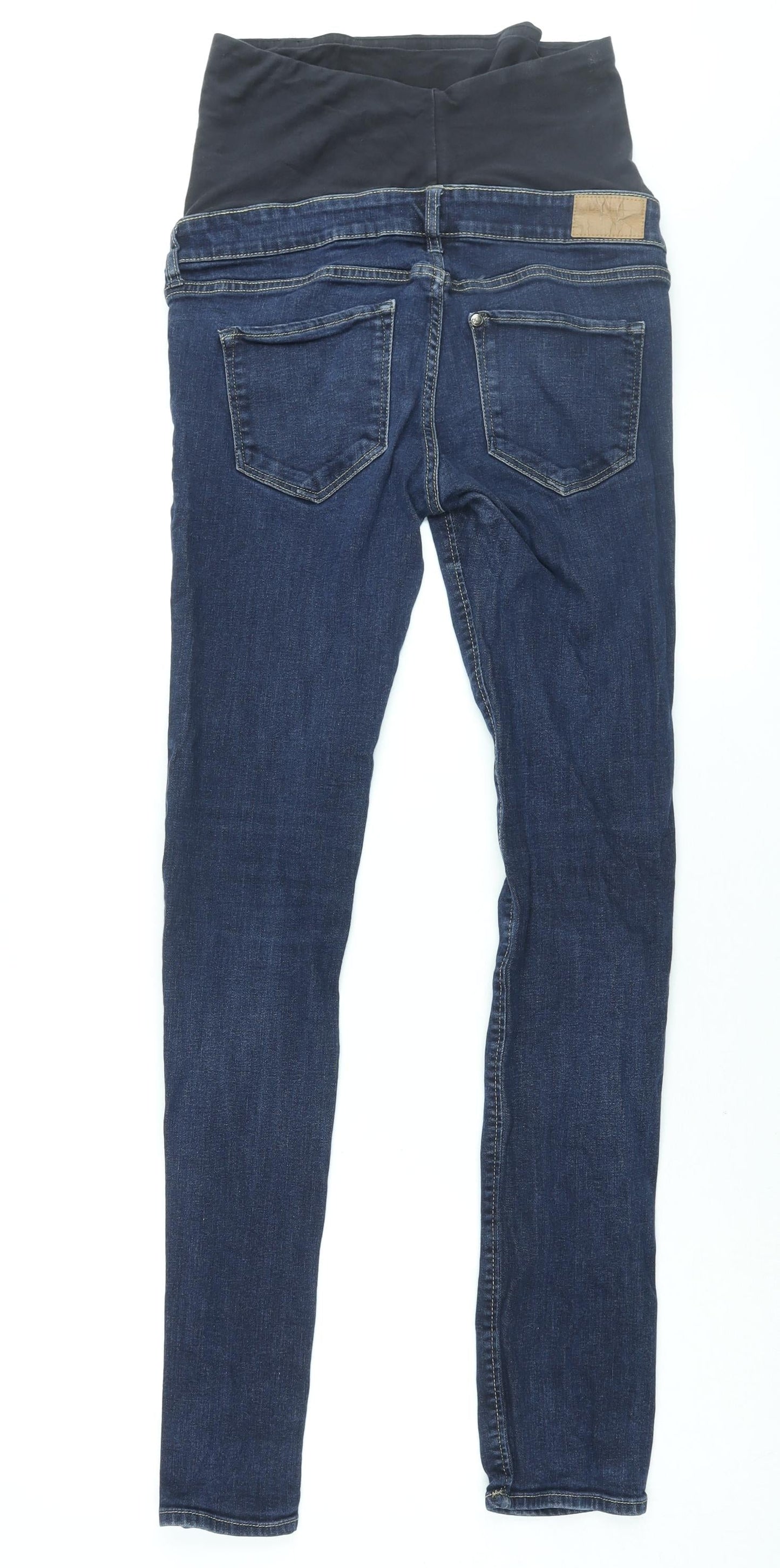 H&M Womens Blue Cotton Skinny Jeans Size 8 L32 in Regular